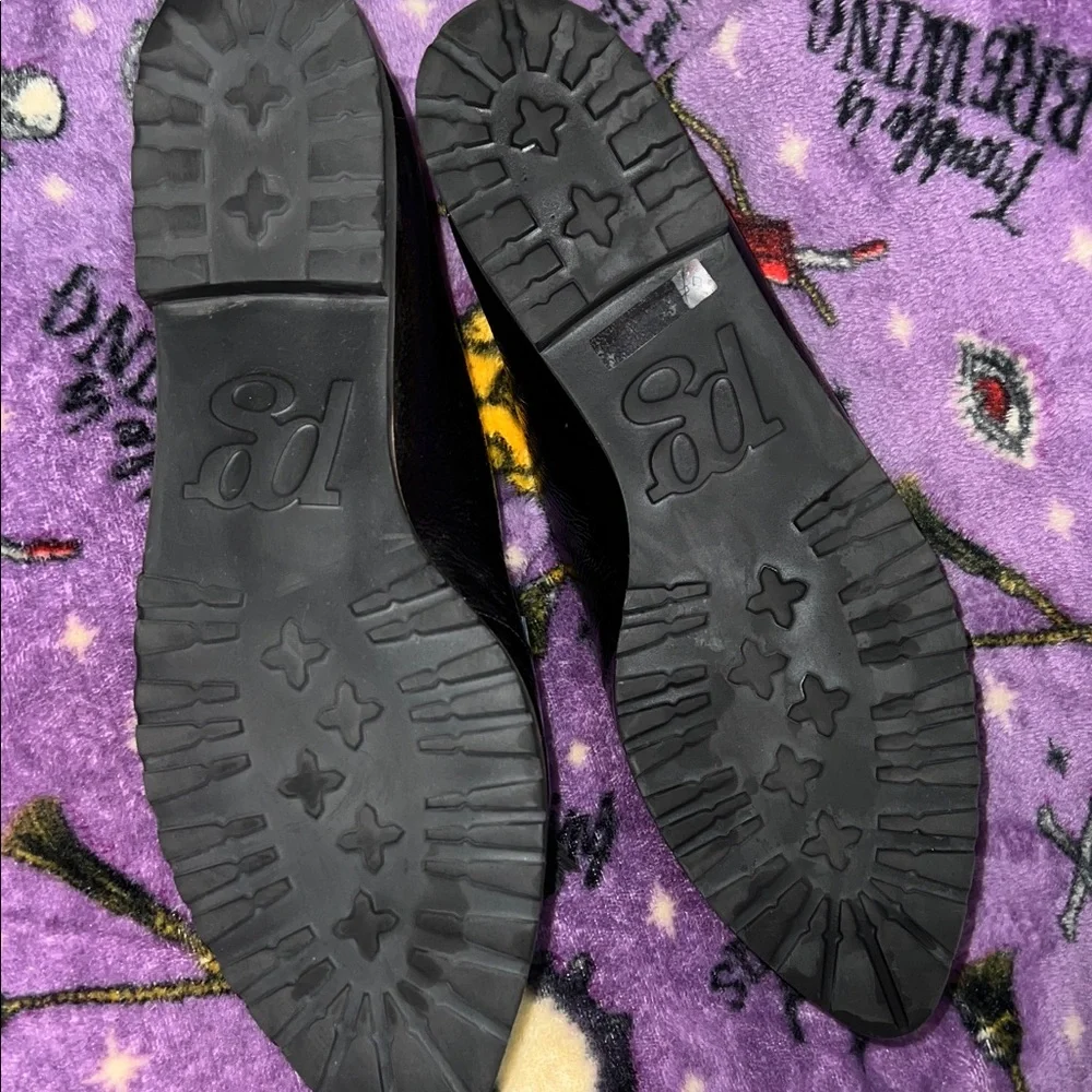 Paul Green Diana Kiltie Fringe Shiny Black Tassel Loafers Size 10 - Picture 5 of 8